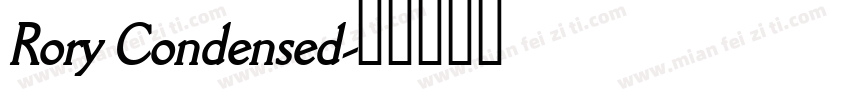Rory Condensed字体转换